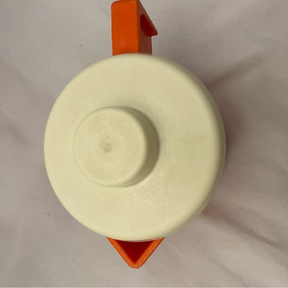 1987 Fisher Price Fun With Food Orange Pitcher with Lid Vintage Play Kitchen - Picture 4 of 11